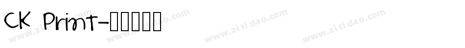CK Print字体转换